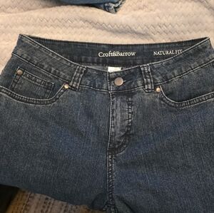 Croft & Barrow Women's High Rise Dark Blue Jeans Sz 6